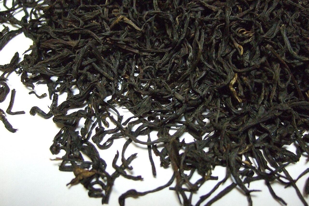 Keemun black tea leaves from Anhui